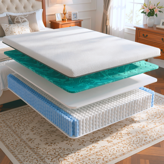 Sunvega Copper Cooling Firm Feel 12" Hybrid Waterfall Top Mattress Twin XL