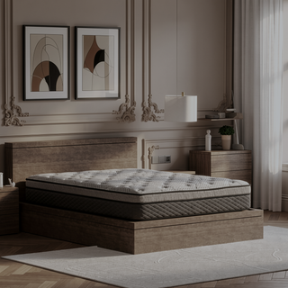 Sunvega Hybrid 12 Inch Medium Firm Queen Mattress with Pocketed Coils