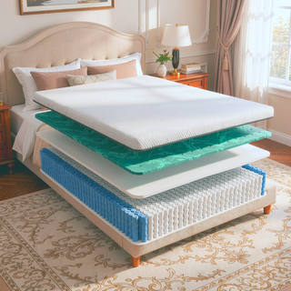 Sunvega Copper Cooling Firm Feel 12" Hybrid Waterfall Top Mattress Twin XL