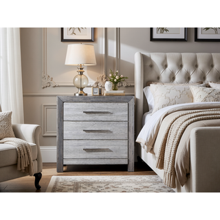 Sunvega Transitional Gray Chest with Metal Bracket Legs and Ball Bearing Glides