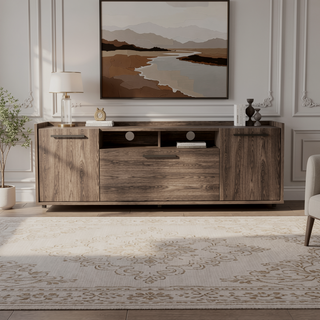 Sunvega Nottingham Light Oak-White Medicine Cabinet with Three Interior Shelves