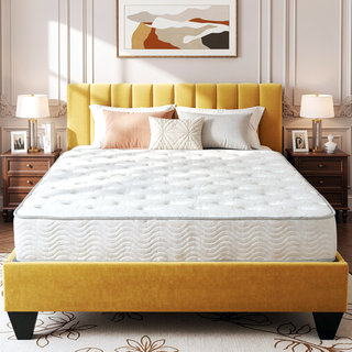 Sunvega 9 in. Full Size Pocket Coil Spring Mattress with Pressure Relief and Low Motion Transfer