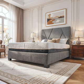 Sunvega 10 Inch Cooling Copper Infused Memory Foam Mattress King Size with Plush Support