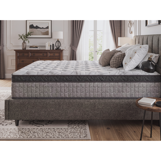Sunvega 12 Inch King Diamond Hybrid Cooling Gel Memory Foam Mattress for Pressure Relief and Motion Isolation