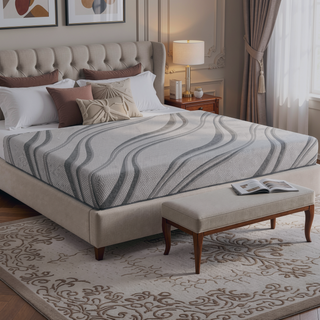 Sunvega Gel Memory Foam Mattress with Cooling Fabric and Firm Orthopedic Support