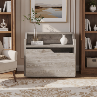 Sunvega Floating Nightstand with Spacious Drawer and Two-Tier Top for Bedroom Storage