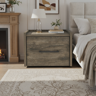 Sunvega Floating Nightstand with Accessible Storage and Space Efficient Design
