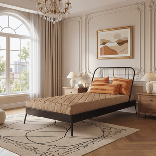Sunvega 6 Inch Quilted Twin Mattress with Soft Polyester Cover and Medium Support