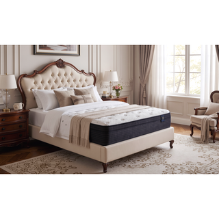 Sunvega Restonic 14.5 Inch Euro Top Mattress with Cooling Foam and Reinforced Lumbar Support