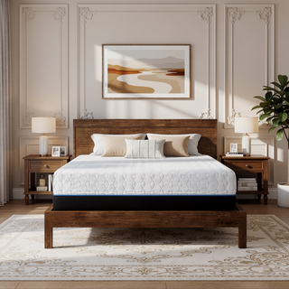 Sunvega 14 Inch Copper Infused Plush King Memory Foam Cooling Mattress