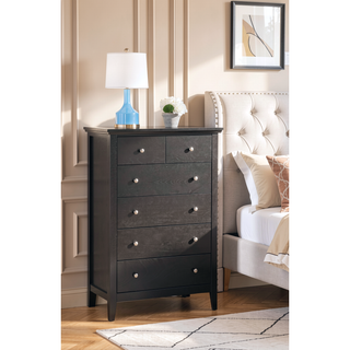 Sunvega Dark Brown Tufted Polyurethane Upholstered King Size Bed Frame