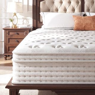 Sunvega 12'' Hybrid Queen Mattress with Memory Foam and Pocket Springs for Pressure Relief