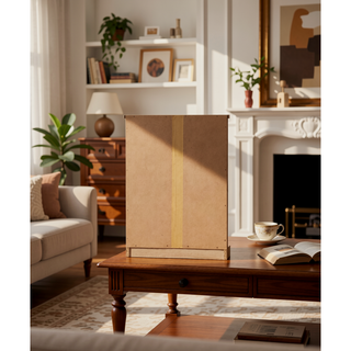 Sunvega Sandle Wood Contemporary Nightstand with Spacious Top for Compact Spaces