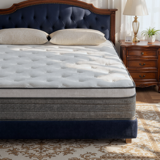 Sunvega 10 Inch Queen Size Breathable Cool Cover Memory Foam Hybrid Mattress