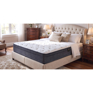 Sunvega Restonic 14.5 Inch Euro Top Mattress with Cooling Foam and Reinforced Lumbar Support