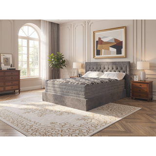 Sunvega 12 Inch Smooth Top Hybrid Medium Plush King Mattress with Ice Cover