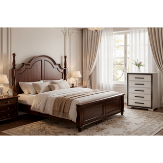 Sunvega Sleek Silver Finish Nightstand With Integrated Speaker and Cooler