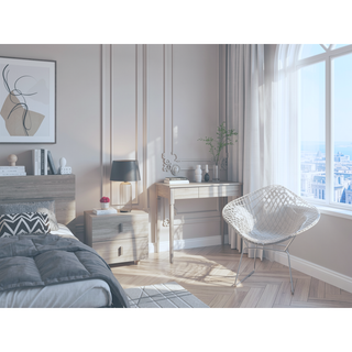 Sunvega White Finish Armoire Tarento with Two Drawers and Double Door Cabinet