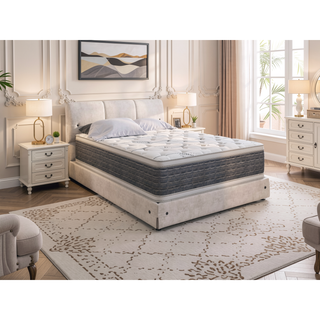 Sunvega 14.5" Twin Size Two Sided Pillow Top Mattress with Bamboo Fabric