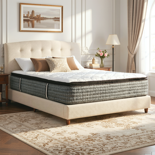 Sunvega 14 in. Hybrid Pocket Coil and Gel Memory Foam Plush Mattress for Enhanced Support