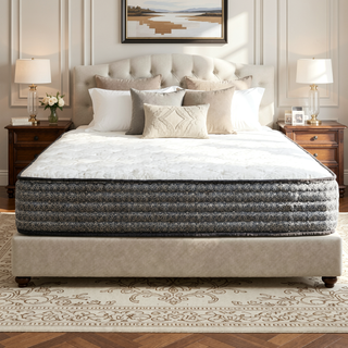 Sunvega 12 Inch King Size Plush Gel Memory Foam Hybrid Pocket Coil Mattress