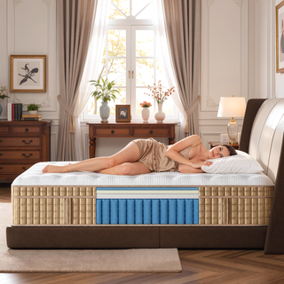 Sunvega King Mattress with Cooling Gel Memory Foam and 7-Zone Contouring Support