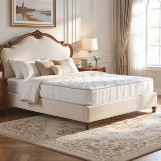 Sunvega Premium 9 Inch Medium Pocket Coil Bed in a Box Spring Mattress Queen