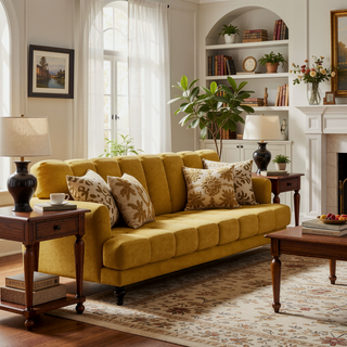 Sunvega Upholstered Tufted Accent Bench with Exquisite Backless Design for Modern Interiors