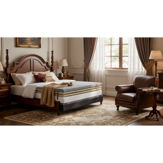 Sunvega 11 Inch Cooling Copper Infused Latex Foam Mattress with Bamboo Cover Queen