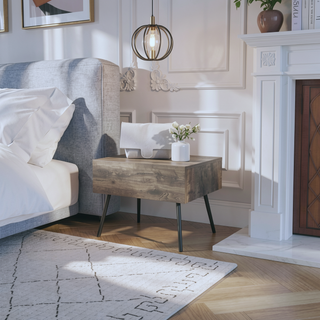 Sunvega Floating Nightstand with Spacious Drawer and Sleek Wall-Mounted Design