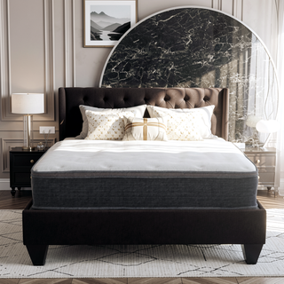 Sunvega Plush Queen Size Hybrid Mattress with Gel Memory Foam and Pocket Coils