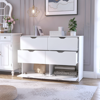 Sunvega Four Drawer Curio with Two Doors and Black Wengue Finish