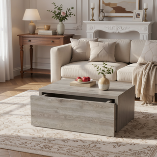 Sunvega Modern Floating Nightstand with Spacious Drawer and Generous Top Surface