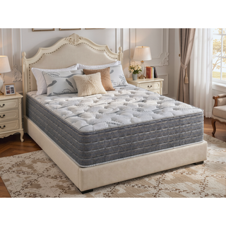 Sunvega 13.5" Thick Full Size Plush Two Sided Mattress with Bamboo Fabric