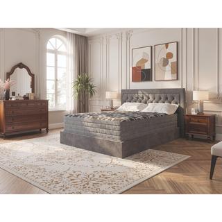 Sunvega 12 Inch Smooth Top Hybrid Medium Plush King Mattress with Ice Cover