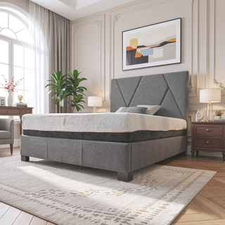 Sunvega 10 Inch Cooling Copper Infused Memory Foam Mattress King Size with Plush Support
