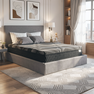 Sunvega Diamond Matrix Copper Cooling Hybrid Waterfall Top Mattress with Medium Feel