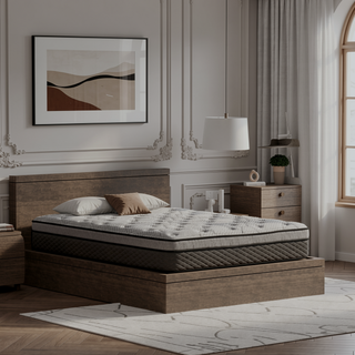 Sunvega Hybrid 12 Inch Medium Firm Queen Mattress with Pocketed Coils