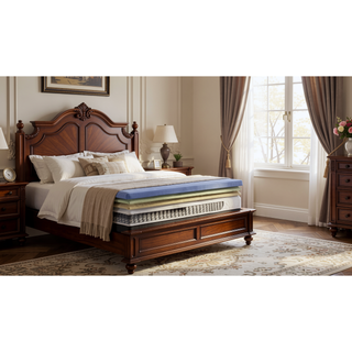 Sunvega 12 Inch Hybrid Cooling Mattress with Copper Infused Memory Foam and Coils