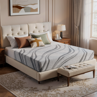 Sunvega Diamond Pro Gel Memory Foam 10" Medium Feel Cooling Mattress for Cal King