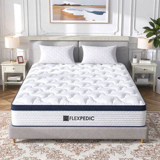 Sunvega Deep Sleep 8 Inch Twin Size Hybrid Mattress with Plush Euro Top and Memory Foam
