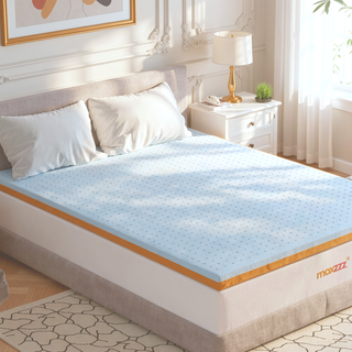 Sunvega 3 Inch Copper and Gel Memory Foam Mattress Topper for Twin Size Bed