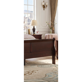 Sunvega Solid Wood Louis Philip Style Nightstand with Two Soft Close Drawers