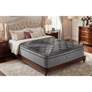 Sunvega Ultra Plush King Eurotop Mattress with Ice Cover and Copper Infused Visco