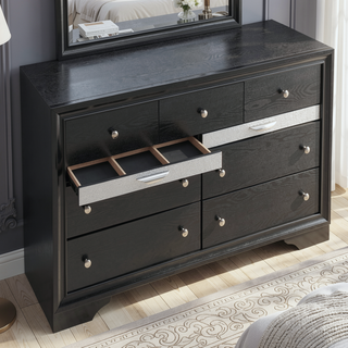 Sunvega Dark Brown Tufted Polyurethane Upholstered King Size Bed Frame