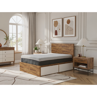 Sunvega Copper Infused Hybrid Queen Mattress with Soft Memory Foam and Pocketed Coils