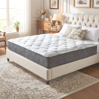 Sunvega Medium Firm 10" Quilted Hybrid Twin XL Mattress with HD Gel Memory Foam