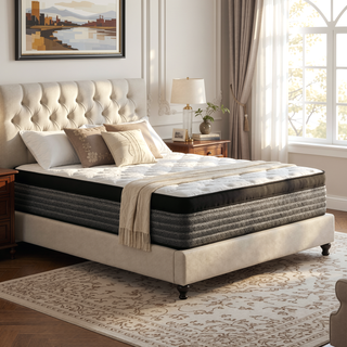 Sunvega 16" Queen Size Hybrid Mattress with Cooling Gel Memory Foam and Euro Top