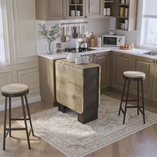 Sunvega Gateleg Folding Table with Transformative Design and Elegant Finish
