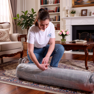 Sunvega Navy Blue Diamond-Quilted Waterproof Breathable High-Density Foam Mattress
